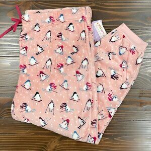 NEW 3X 22W-24W Women's Plush & Soft Penguin Sleep Joggers w/Pockets